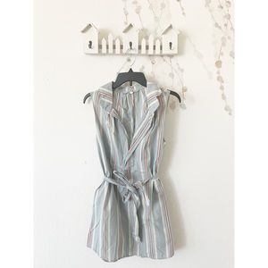 J. Crew Croquet Stripe Caprese Tunic